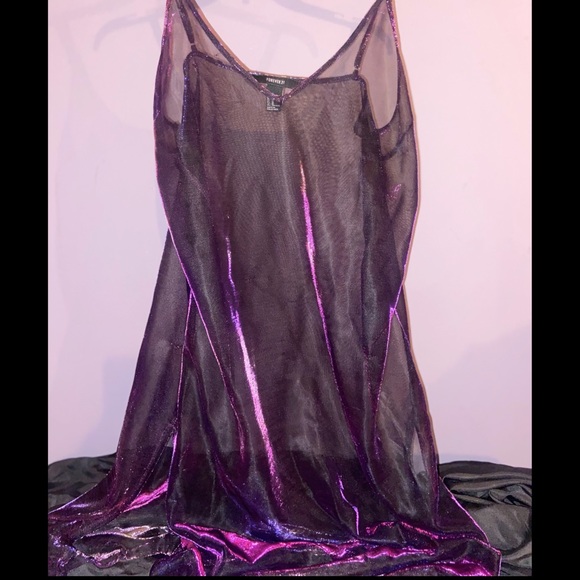 **SOLD**FOREVER 21 sparkly sheer midi festival dress - Picture 2 of 4